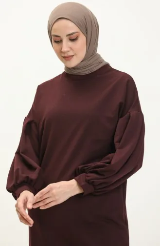 توينك طويل بأكمام بالون 3031-14 برقوقي 3031-14