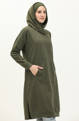 Kängurutasche Sporttunika 3032-12 Khaki Grün 3032-12