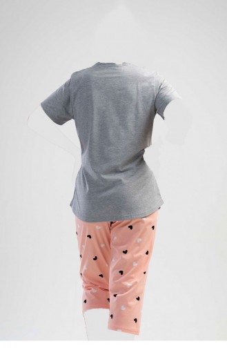 Grau Pyjama 1100552880.GRİ MELANJ