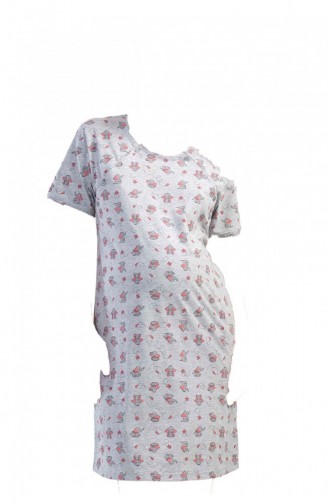 Grau Pyjama 1101804055.GRİ MELANJ
