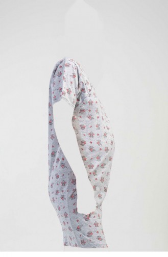 Grau Pyjama 1101804055.GRİ MELANJ