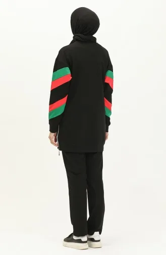 Ensemble de Survêtement avec Fermeture 71070-01 Noir 71070-01