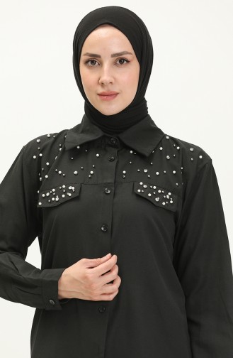 Chemise à Perles 2087-01 Noir 2087-01