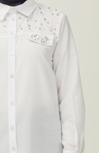 White Overhemdblouse 2087-03