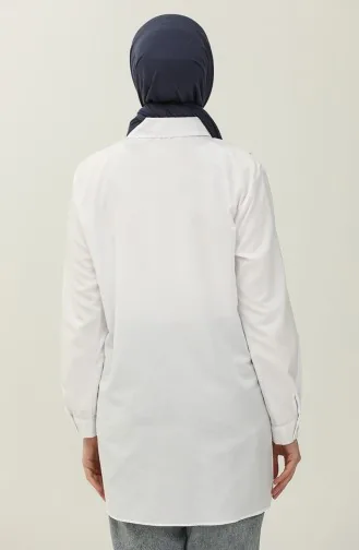 Chemise à Perles 2087-03 Blanc 2087-03