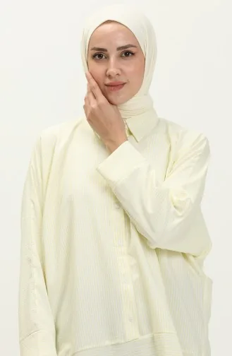 Hemd mit Schlitzdetail 70042-02 Gelb 70042-02