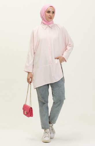 Salmon Overhemdblouse 70042-03