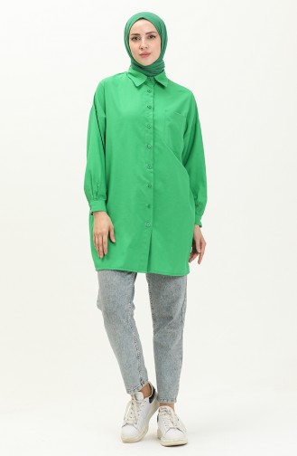 Tunique Chemise Oversize 70001-04 Vert 70001-04