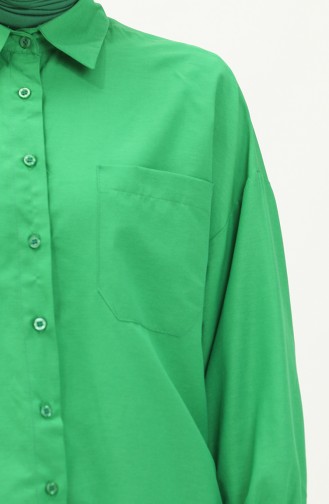 Oversize Shirt Tunic 70001-04 Green 70001-04