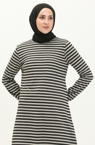 Striped Tunic 8594-01 Black 8594-01