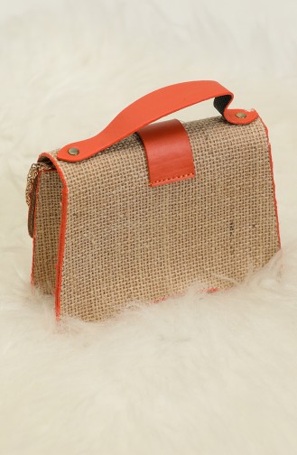 Orange Schultertasche 01Z-07