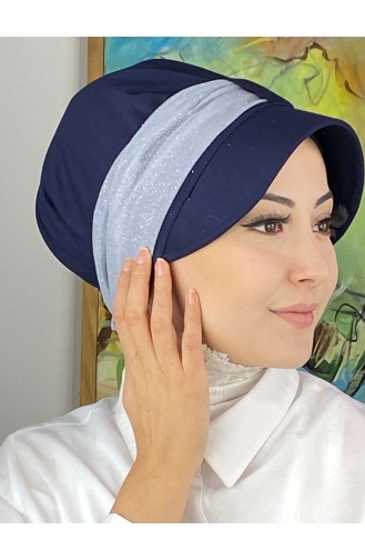 Navy Blue Ready to wear Turban 19FSPK116-01