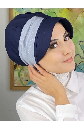 Navy Blue Ready to wear Turban 19FSPK116-01