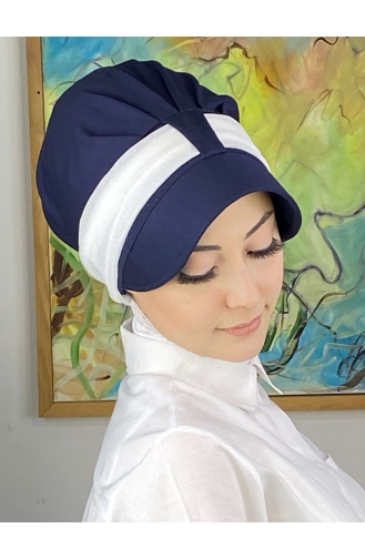 Dunkelblau Praktischer Turban 19FSPK116-05