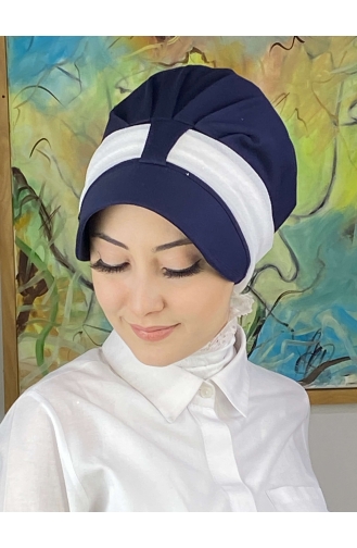 Dunkelblau Praktischer Turban 19FSPK116-05