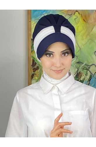 Dunkelblau Praktischer Turban 19FSPK116-05