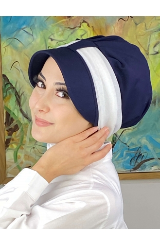 Dunkelblau Praktischer Turban 19FSPK116-05