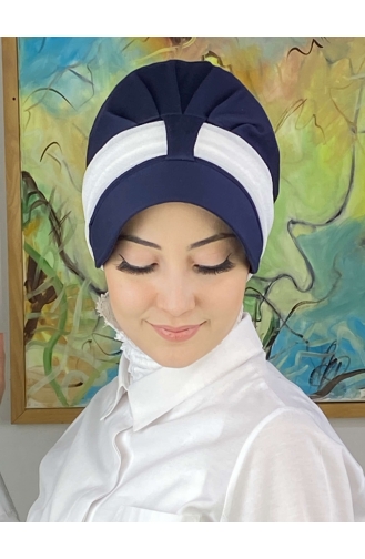 Dunkelblau Praktischer Turban 19FSPK116-05