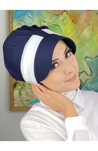 Dunkelblau Praktischer Turban 19FSPK116-05