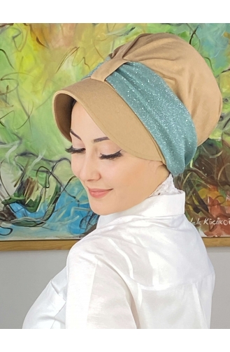 Mint green Ready to wear Turban 19FSPK45-10