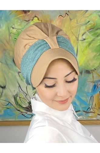 Mint Green Ready to Wear Turban 19FSPK45-10