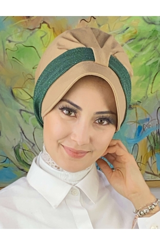 Mint green Ready to wear Turban 19FSPK45-12