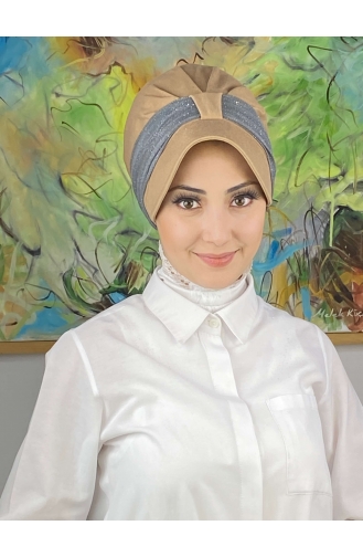 Gray Ready to Wear Turban 19FSPK45-14