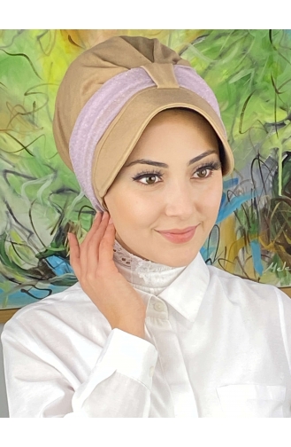 Light Lilac Ready to wear Turban 19FSPK45-01