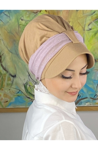 Light Lilac Ready to wear Turban 19FSPK45-01