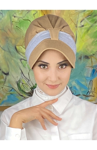 Light Gray Ready to Wear Turban 19FSPK45-02