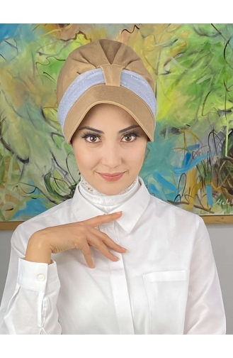 Light Gray Ready to Wear Turban 19FSPK45-02