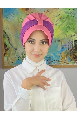 Purple Ready to wear Turban 19FSPK63-02