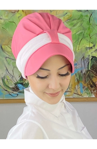 White Ready to Wear Turban 19FSPK63-03