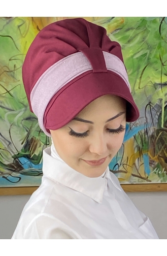 Claret red Ready to wear Turban 19FSPK81-01