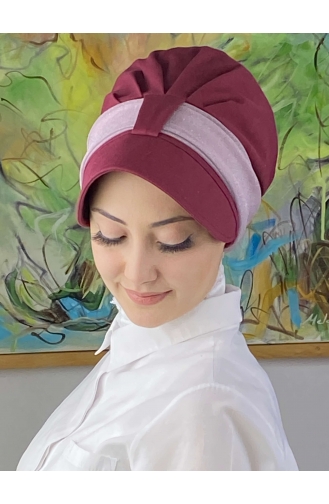 Claret red Ready to wear Turban 19FSPK81-01