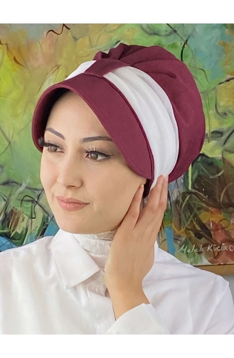 Claret red Ready to wear Turban 19FSPK81-02