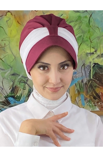 Weinrot Praktischer Turban 19FSPK81-02