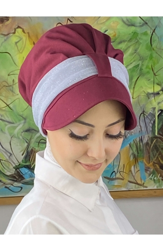 Claret Red Ready to Wear Turban 19FSPK81-03