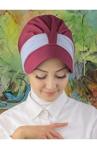 Claret Red Ready to Wear Turban 19FSPK81-03