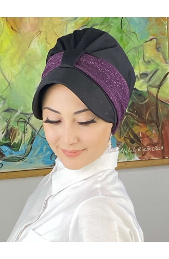 Dark Purple Ready to wear Turban 19FSPK30-11