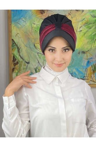 Weinrot Praktischer Turban 19FSPK30-12