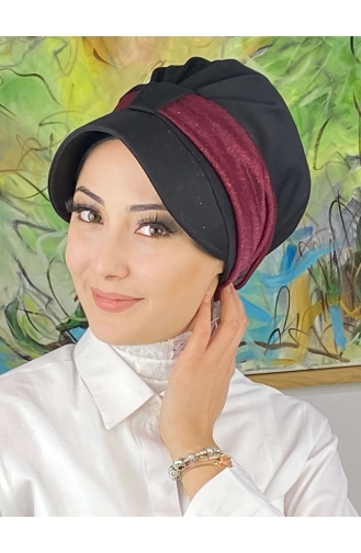 Weinrot Praktischer Turban 19FSPK30-12