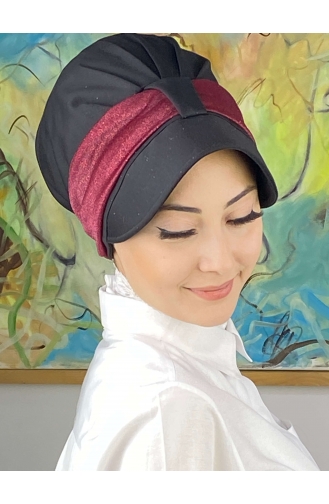 Weinrot Praktischer Turban 19FSPK30-12