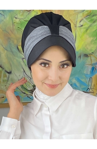 Grau Praktischer Turban 19FSPK30-13