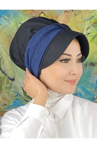 Dunkelblau Praktischer Turban 19FSPK30-14