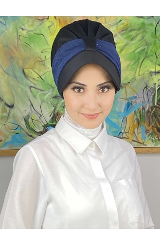 Dunkelblau Praktischer Turban 19FSPK30-14