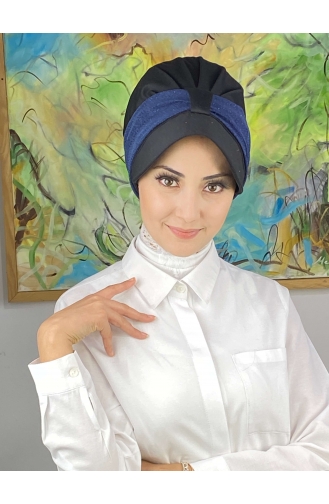 Navy Blue Ready to wear Turban 19FSPK30-14