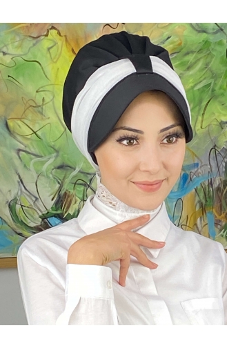 Weiß Praktischer Turban 19FSPK30-15