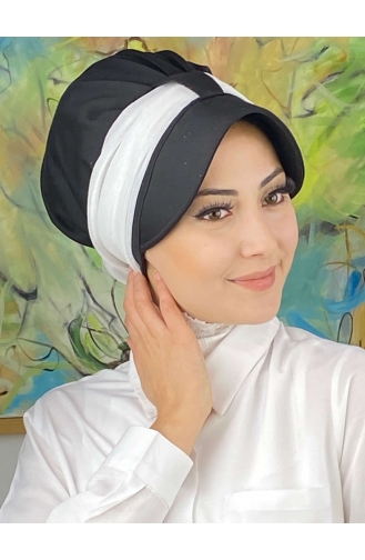 Weiß Praktischer Turban 19FSPK30-15