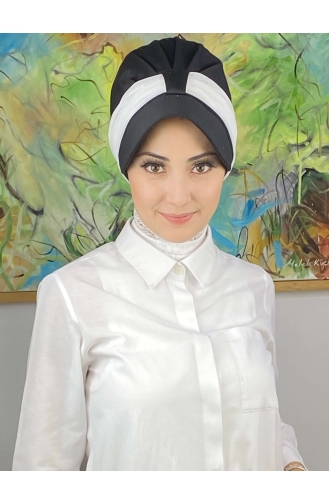 Weiß Praktischer Turban 19FSPK30-15